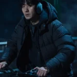 Karma 2025 Jun Hee Lee Black Hooded Puffer Jacket