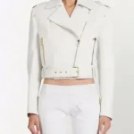 Real Housewives of New Jersey Dolores Catania White Leather Jacket
