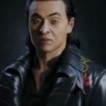 Shang Tsung Mortal Kombat 11 Black Leather Coat
