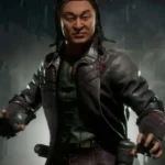 Shang Tsung Mortal Kombat 11 Black Trench Leather Coat