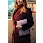 Small Town Big Story Christina Hendricks Wool Coat