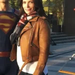 Superman and Lois Lane Brown Leather Jacket
