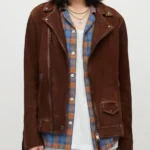 Tell Me Everything Dylan Brady Brown Suede Jacket