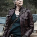 The Walking Dead Daryl Dixon S02 Carol Peletier Maroon Leather Jacket