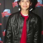 Xolo Maridueña Cobra Kai Premiere Event Black Leather Jacket