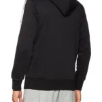 ADIDAS MEN’S ESSENTIALS 3 STRIPES FULL-ZIP FRENCH TERRY HOODIE BACK