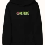 Black One Piece Printed Hoodie