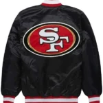 Black San Francisco 49ers Jacket Back