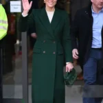 Christmas Day Church Kate Middleton Double Breasted Coat