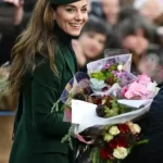 Christmas Day Church Kate Middleton Double Breasted Wool Coat