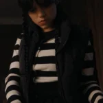 Goody Addams Wednesday S01 Black Puffer Vest