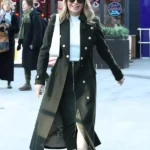 Heart Radio Event Amanda Holden Military Green Wool Coat