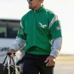 Jalen Hurts Philadelphia Eagles Kelly Green Sideline Jacket
