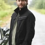 Jensen Ackles Tracker Season 2 Russell Shaw Field Black Cotton Jacket