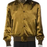 John Legend The Voice Olive Bomber Silk Jacket