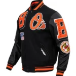 MLB BALTIMORE ORIOLES MASHUP MEN'S VARSITY JACKET