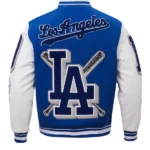 MLB LOS ANGELES DODGERS MASHUP WOOL VARSITY JACKET BACK