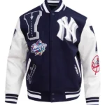 MLB NEW YORK YANKEES MASHUP MEN'S RIB WOOL VARSITY JACKET