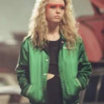Mia Goth MaXXXine 2024 Maxine Green Varsity Jacket