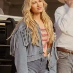 Michelle Randolph Landman Ainsley Norris Denim Blue Jacket