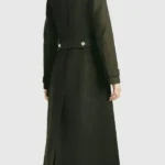 Military Green Heart Radio Event Amanda Holden Wool Coat Back