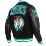 NBA BOSTON CELTICS RETRO CLASSIC WOOL VARSITY JACKET BACK