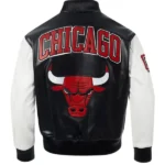 NBA CHICAGO BULLS CITY SIGNATURE MEN'S LEATHER VARSITY JACKET
