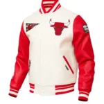 NBA CHICAGO BULLS RETRO CLASSIC MEN'S RIB WOOL VARSITY JACKET