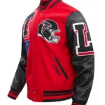 NFL ATLANTA FALCONS MASHUP MEN'S RIB WOOL VARSITY JACKET