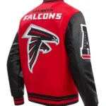 NFL ATLANTA FALCONS MASHUP WOOL VARSITY JACKET Back