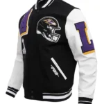 NFL BALTIMORE RAVENS MASHUP WOOL VARSITY JACKET
