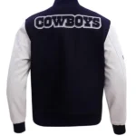 NFL DALLAS COWBOYS CLASSIC WOOL MEN'S VARSITY JACKET BACK
