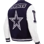 NFL DALLAS COWBOYS MASHUP WOOL VARSITY JACKET BACK