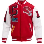 NFL KANSAS CITY CHIEFS MASHUP MEN'S RIB WOOL VARSITY JACKET