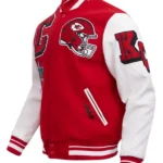 NFL KANSAS CITY CHIEFS MASHUP WOOL VARSITY JACKET