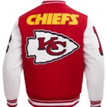NFL KANSAS CITY CHIEFS MASHUP WOOL VARSITY JACKET BACK