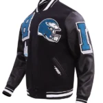 NFL PHILADELPHIA EAGLES MASHUP MEN'S RIB WOOL VARSITY JACKET