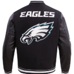 NFL PHILADELPHIA EAGLES MASHUP WOOL VARSITY JACKET BACK