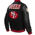 NFL SAN FRANCISCO 49ERS RETRO CLASSIC VARSITY JACKET BACK