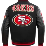 NFL SAN FRANCISCO 49ERS VARSITY JACKET BACK