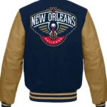 New Orleans Pelicans Varsity Jacket Back