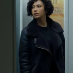 Nora Antony Upload Shearling Leather Jacket