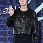 Park Seo-Joon Gyeongseong Creature Season 2 Black Leather Jacket