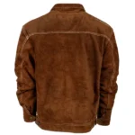 Rodeo Western Cowboy Style Brown Suede Jacket Back
