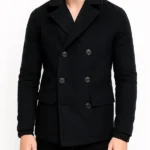 The Day of the Jackal Eddie Redmayne Black Peacoat