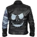 The Nightmare Before Christmas Studded Leather Jacket Back