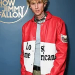 The Tonight Show 2025 MGK Lost Americana Leather Jacket
