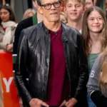 The View Kevin Bacon Full-Zip Leather Black Jacket
