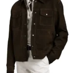 Wild Cards Giacomo Gianniotti Brown Suede Jacket