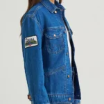 Women Rodeo Cowboy Coors Western Blue Denim Jacket
